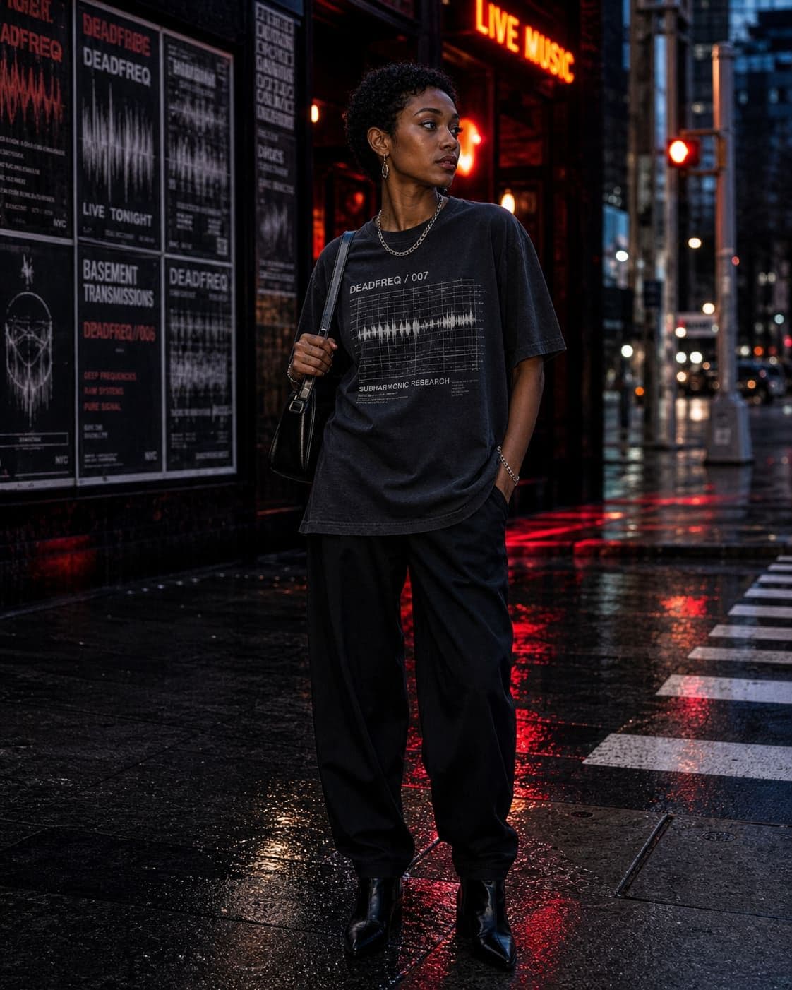 Subharmonic Research 007 Tee — NYC night street